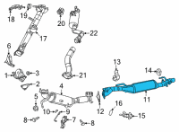 OEM Ram 1500 Converter-Catalytic Diagram - 68414940AB