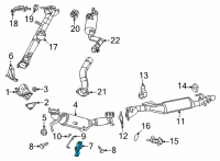 OEM Ram 1500 Bracket-Exhaust Diagram - 68276128AB