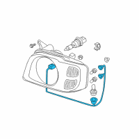 OEM 2004 Nissan Xterra Harness Assembly-Head Lamp Diagram - 26242-7Z800