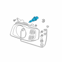 OEM 2004 Nissan Frontier Bulb Diagram - 26719-89915