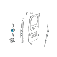 OEM 1997 Dodge B3500 Door Lock Diagram - 55033173