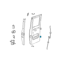 OEM 1992 Dodge B150 Door Hinge Left, Right Diagram - 55075194