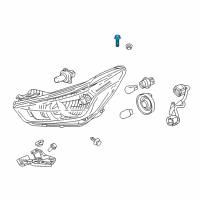 OEM 2019 Chevrolet Spark Headlamp Assembly Bolt Diagram - 13435662