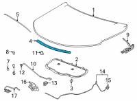 OEM Chevrolet Trailblazer Front Weatherstrip Diagram - 42484107