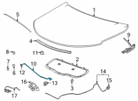 OEM 2021 Chevrolet Trailblazer Support Rod Diagram - 42751204