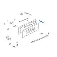 OEM 2003 Pontiac Aztek Strut Asm-End Gate Diagram - 10423003