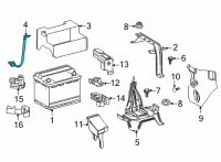 OEM 2021 Toyota Sienna Battery Vent Diagram - 28885-F0080