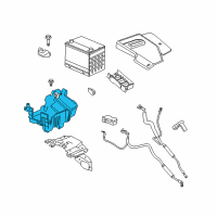 OEM Saturn Aura Tray Asm-Battery Diagram - 25924145