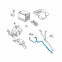 OEM 2008 Saturn Aura Cable, Battery Positive(15"Long) Diagram - 15860984