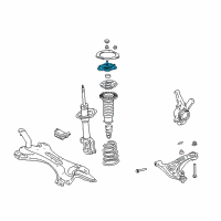 OEM Toyota Echo Upper Mount Diagram - 48609-52050