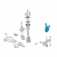 OEM 2000 Toyota Echo Knuckle Diagram - 43211-52020