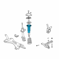 OEM 2002 Toyota Echo Spring Insulator Diagram - 48157-52010