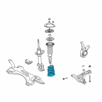 OEM 2004 Scion xA Coil Spring Diagram - 48131-52560