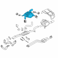 OEM BMW 335i Rear Muffler Right Diagram - 18-30-7-604-831