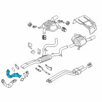 OEM BMW 335i xDrive Catalytic Converter Diagram - 18-30-7-587-610