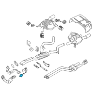 OEM 2011 BMW 335i Down Pipe Flange Exhaust Gasket Diagram - 18-30-7-553-603