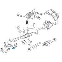 OEM BMW 535i xDrive Down Pipe Flange Exhaust Gasket Diagram - 18-30-7-553-603