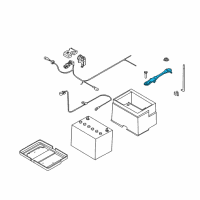 OEM 2003 Infiniti M45 Plate - Battery STOPPER Diagram - 24420-AG000