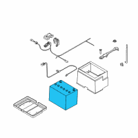 OEM Infiniti M45 Batteries Diagram - 2441048S62