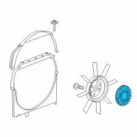 OEM 2006 Dodge Dakota Clutch-Fan Diagram - 55056585AA