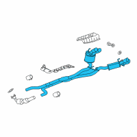 OEM Chevrolet Camaro Muffler & Pipe Diagram - 23259291