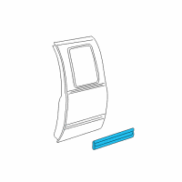 OEM Chevrolet Silverado 3500 Body Side Molding Diagram - 88937515