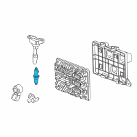 OEM Buick Envision Spark Plug Diagram - 12680074