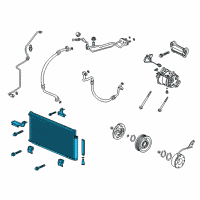 OEM 2010 Acura TSX Condenser Assembly Diagram - 80100-TL2-A01