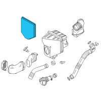 OEM 2012 BMW X3 Air Filter Diagram - 13-71-7-601-868