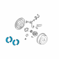 OEM 2006 Toyota Sienna Brake Shoes Diagram - 04495-08030