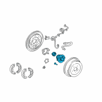 OEM Toyota Hub & Bearing Diagram - 42450-08020