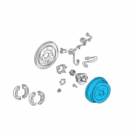 OEM 2005 Toyota Sienna Drum Diagram - 42431-08021