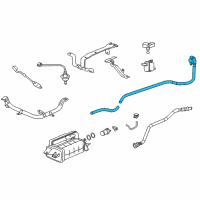 OEM Honda CR-V Tube Assy., Drain Diagram - 17744-T0A-A02