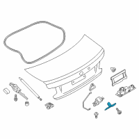 OEM 2020 BMW M240i Striker Boot Lid Diagram - 51-24-7-248-076