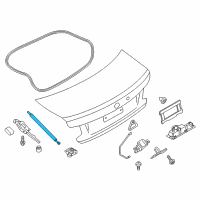 OEM 2015 BMW M235i xDrive Gas Pressurized Spring For Trunk Lid Diagram - 51-24-7-304-556