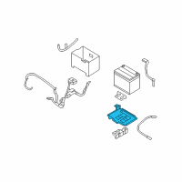 OEM 2007 Hyundai Sonata Tray Assembly-Battery Diagram - 37150-3K200