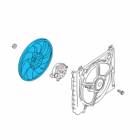OEM 2019 Nissan Versa Shroud-Motor Fan Diagram - 21481-1HS3A