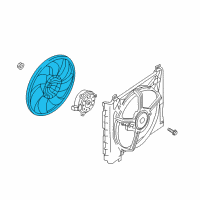 OEM Nissan Versa Note Shroud-Motor Fan Diagram - 21481-1HS3A