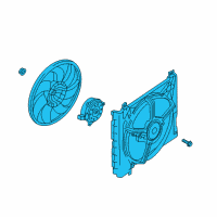 OEM Nissan Shroud-Motor Fan Diagram - 21481-9KK0A