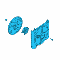 OEM 2015 Nissan Versa Shroud-Motor Fan Diagram - 21481-9KK0A