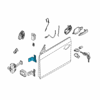 OEM 2006 BMW M6 Door Hinge, Top Left Diagram - 41-52-7-200-227
