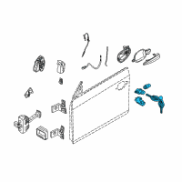 OEM BMW 645Ci Set Uniform Locking System With Cas Control Unit (Code) Diagram - 51-21-0-031-934