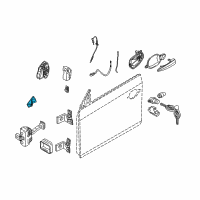 OEM 2004 BMW 645Ci Inside Left Door Handle Diagram - 51-41-7-119-061