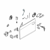 OEM BMW M6 Bowden Cable, Outside Door Handle Diagram - 51-21-7-008-893