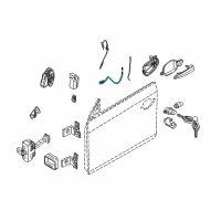 OEM 2004 BMW 645Ci Bowden Cable, Door Opener Diagram - 51-21-4-335-467