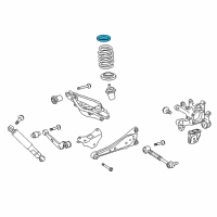 OEM Lexus NX200t INSULATOR, Rear Coil Spring Diagram - 48257-42030