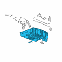 OEM 2006 Chevrolet Corvette Rear Floor Pan Diagram - 25953291