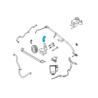 OEM 2010 Lincoln MKS Power Steering Suction Hose Diagram - 9G1Z-3691-A