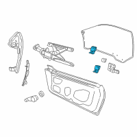 OEM Pontiac Sunfire Sash-Front/Rear Side Door Window *Natural Diagram - 22541970