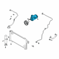 OEM 2004 Nissan 350Z Compressor Wo Cl Diagram - 92610-CD10B